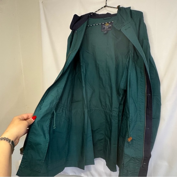 Thornton Bay Vintage Men’s Windbreaker Hunter Green And Navy, Size XL NWT - Picture 3 of 6